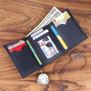 Brooklyn Bridge Genuine Leather Trifold Wallet for Men with RFID Protection BB-MW-792-CW-BL-CFL-YS-BLUE 1